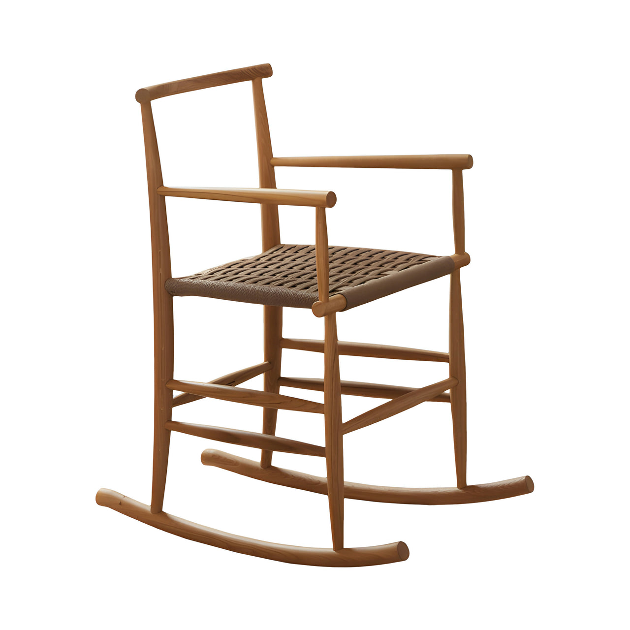 Pelleossa Rocking Chair: Oak Stained Walnut