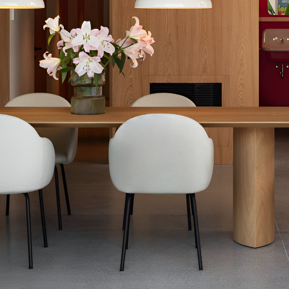 Iola Armchair: Metal Base