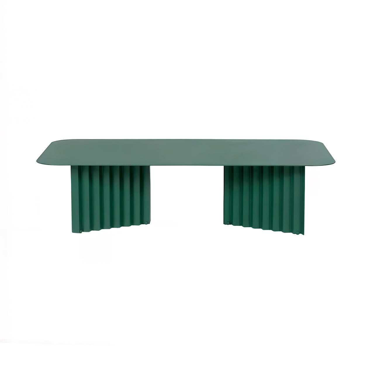 Plec Rectangular Occasional Table: Steel + Large - 45.3