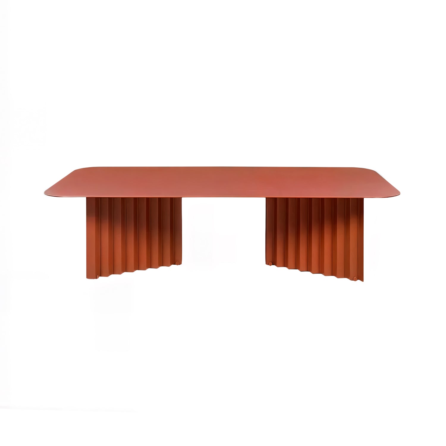 Plec Rectangular Occasional Table: Steel + Large - 45.3