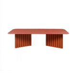 Plec Rectangular Occasional Table: Steel + Large - 45.3