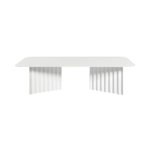 Plec Rectangular Occasional Table: Steel + Large - 45.3