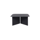 Plec Rectangular Occasional Table: Steel + Medium - 27.6