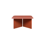 Plec Rectangular Occasional Table: Steel + Medium - 27.6