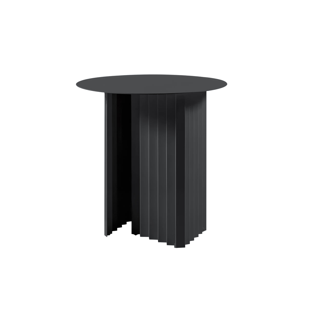 Plec Round Occasional Table: Steel + Small - 19.7