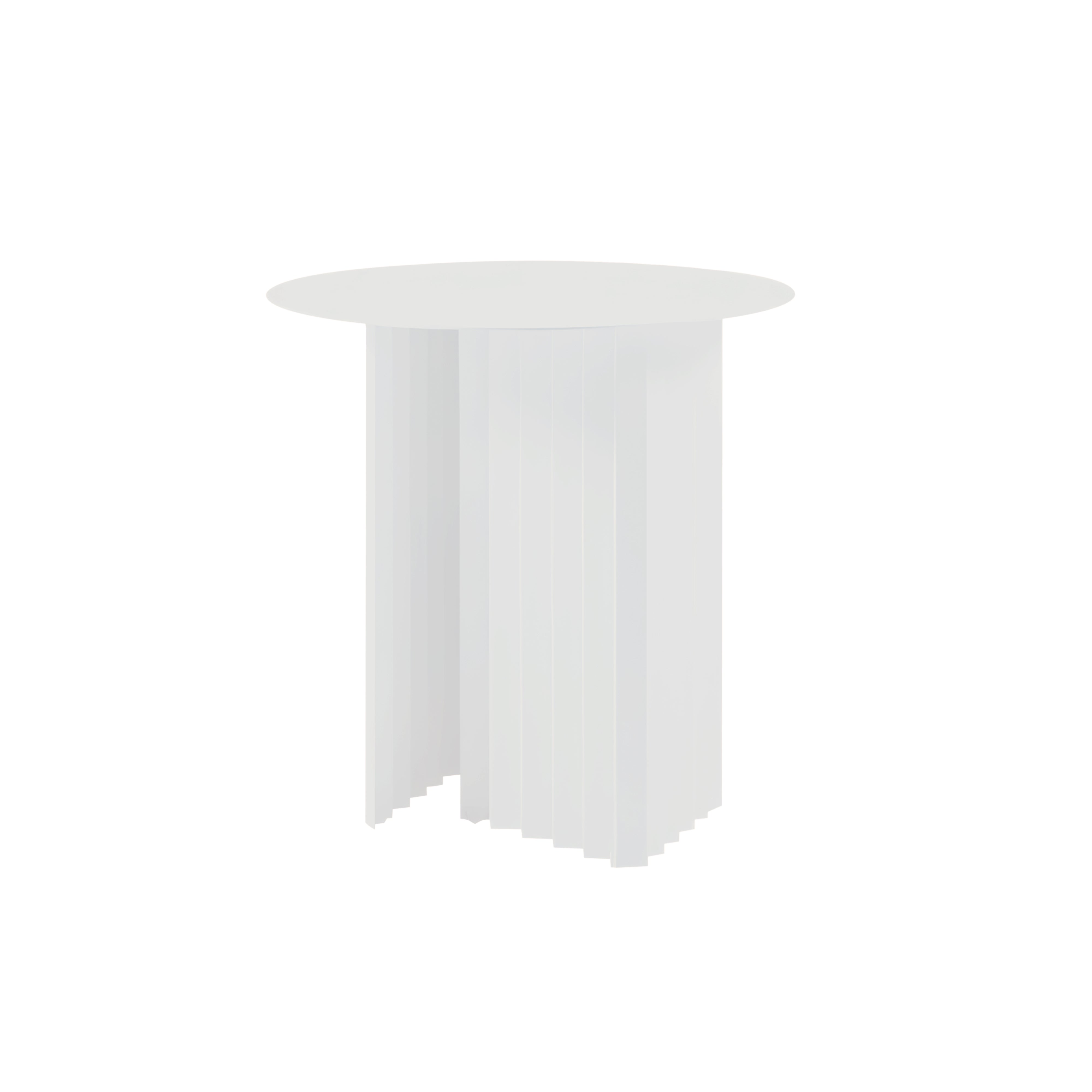 Plec Round Occasional Table: Steel + Small - 19.7