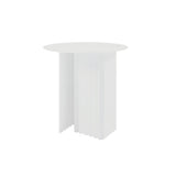 Plec Round Occasional Table: Steel + Small - 19.7