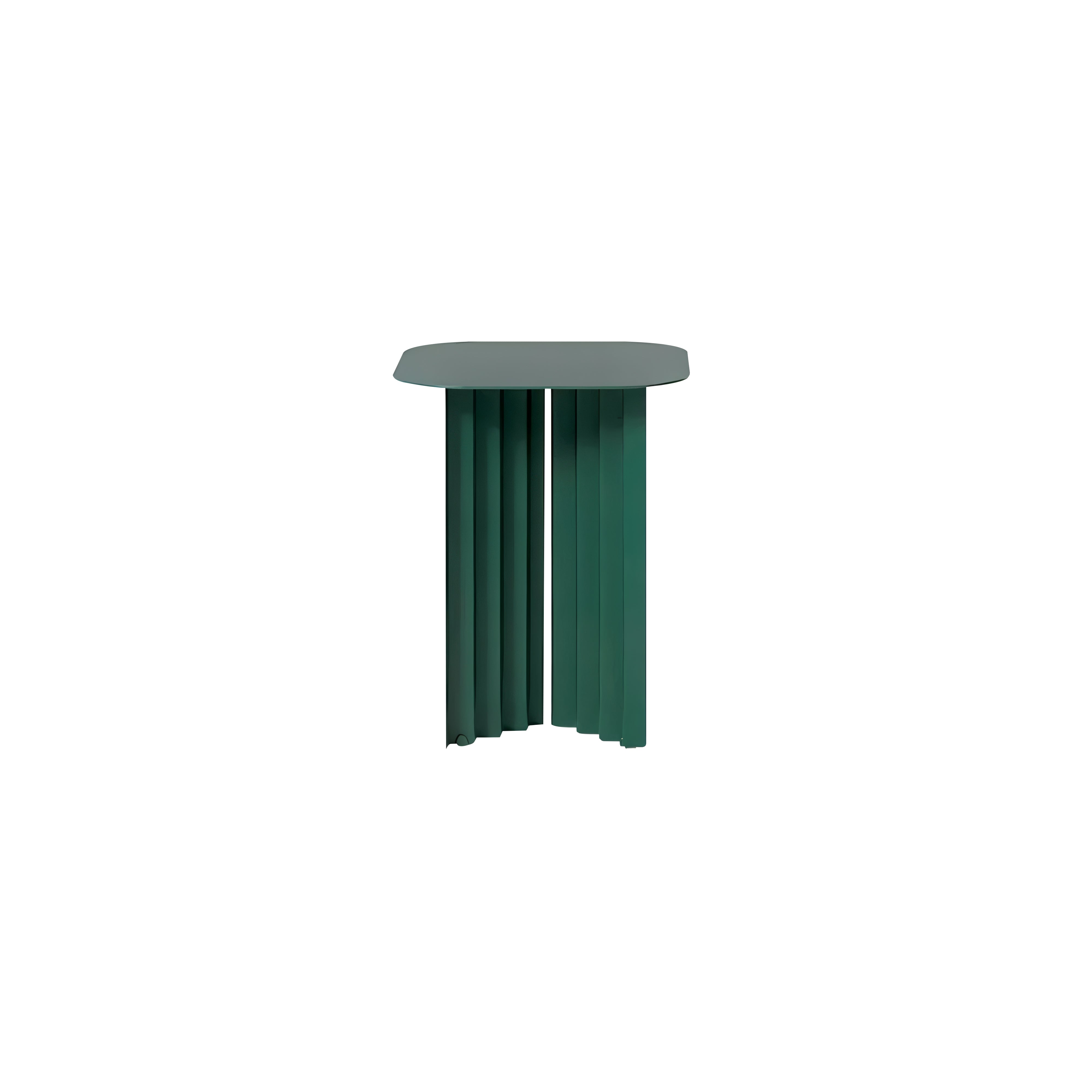 Plec Rectangular Occasional Table: Steel + Small - 14.8
