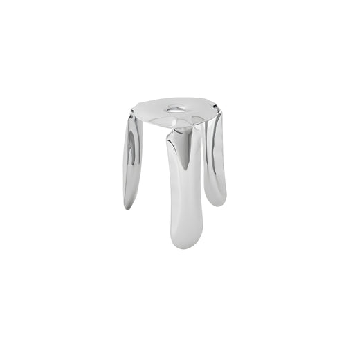 Ploppy Miniature Stool: Inox Polished