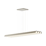 Pola. 6ft Linear Multi Pendant: 3 + Brushed Aluminum
