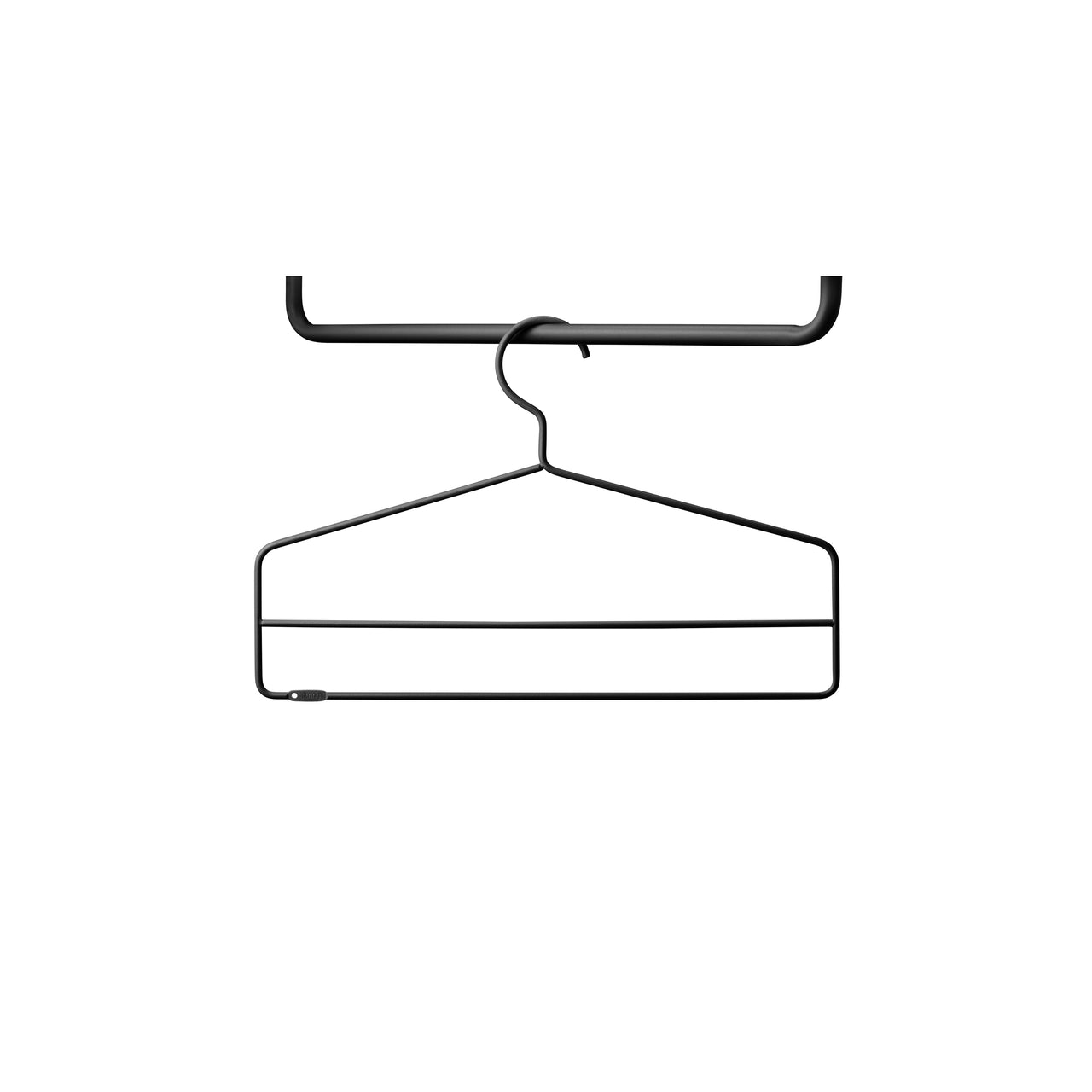 String System: Coat Hanger + Set of 4 + Black