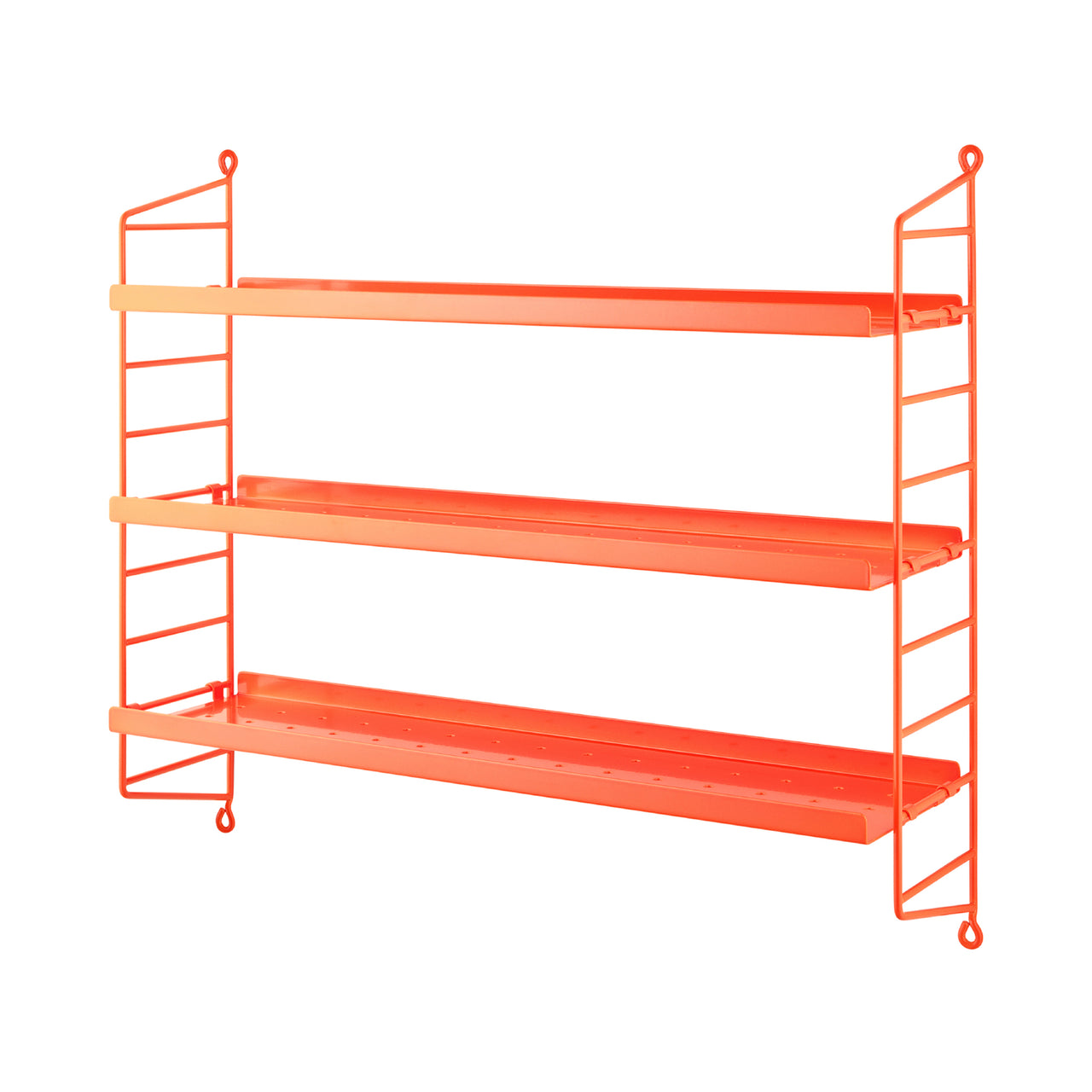 String Pocket Metal Shelving: Neon