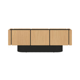 Dune Sideboard: 6 Doors + Super-Matt Oak + Black