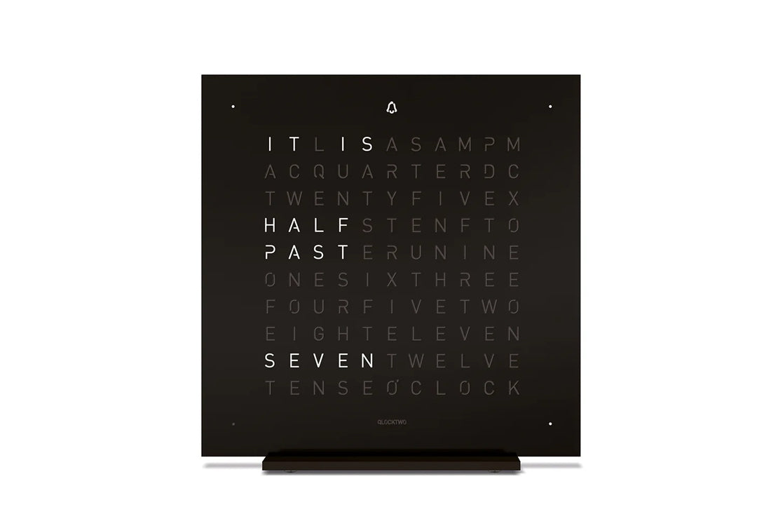 Dual-Function: QlockTwo Touch Table Clock