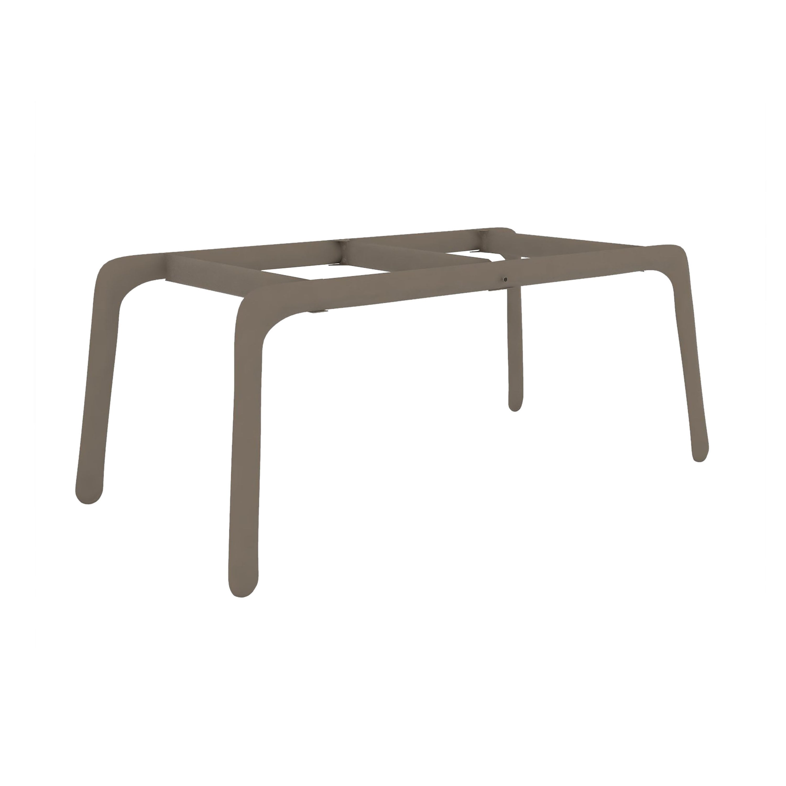 Most Table Base: Beige Grey Matt Steel