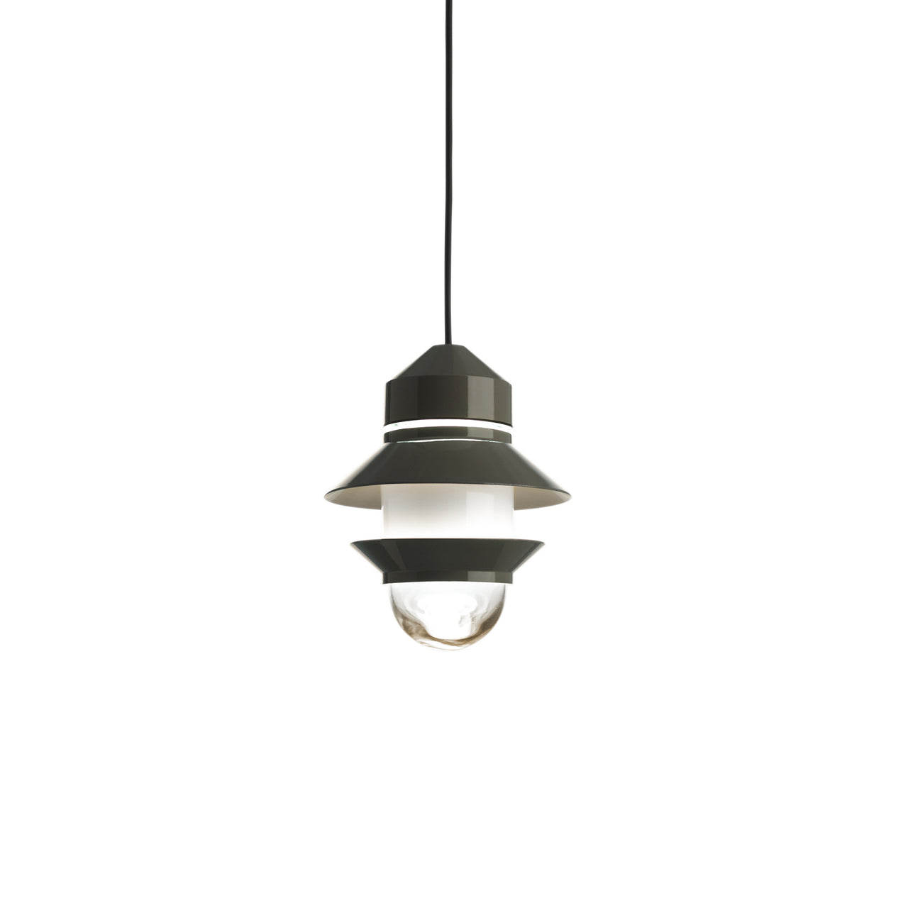 Santorini IP65 Light with Canopy: Grey