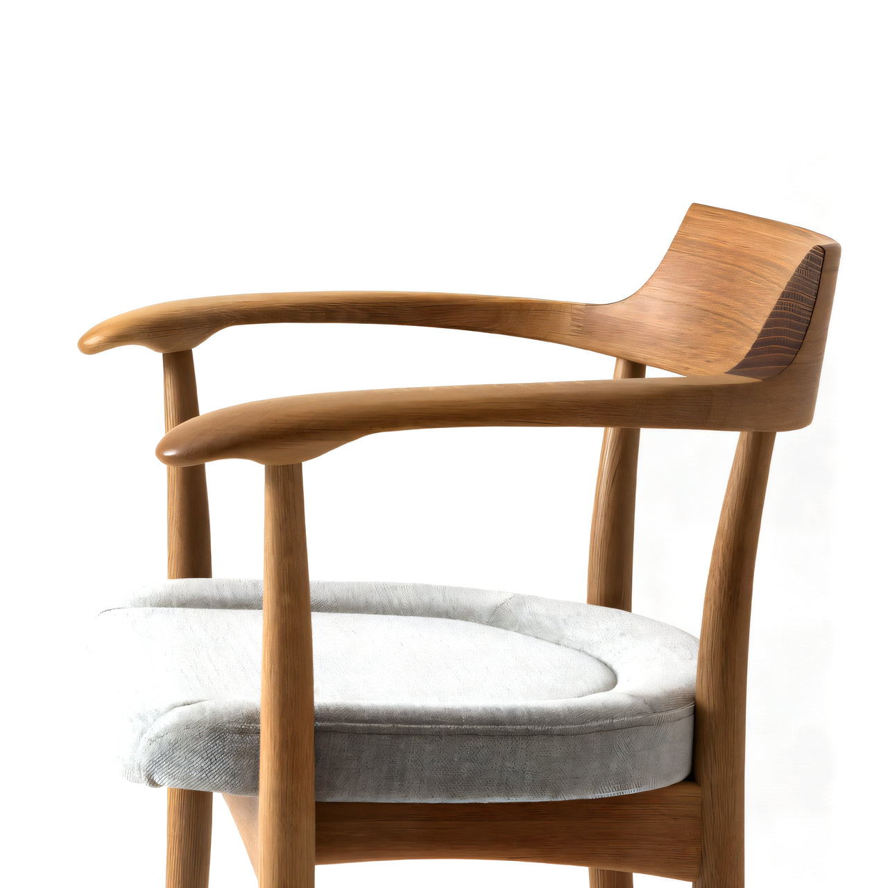 Crescent Armchair: Seat Upholstered