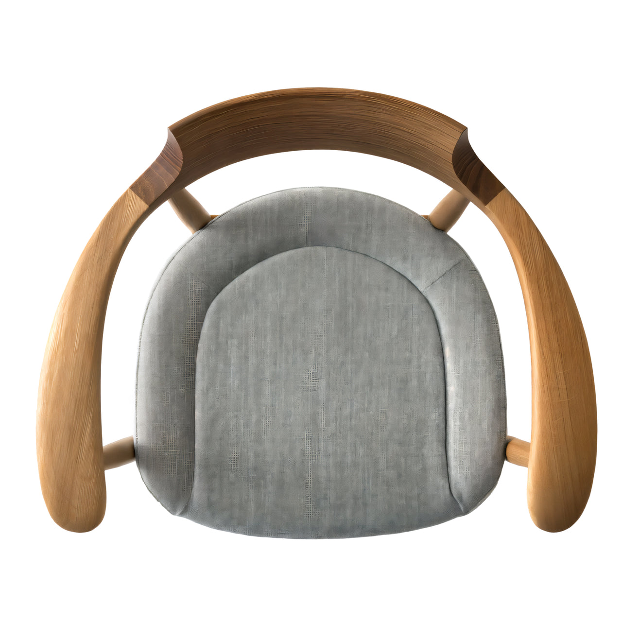 Crescent Armchair: Seat Upholstered