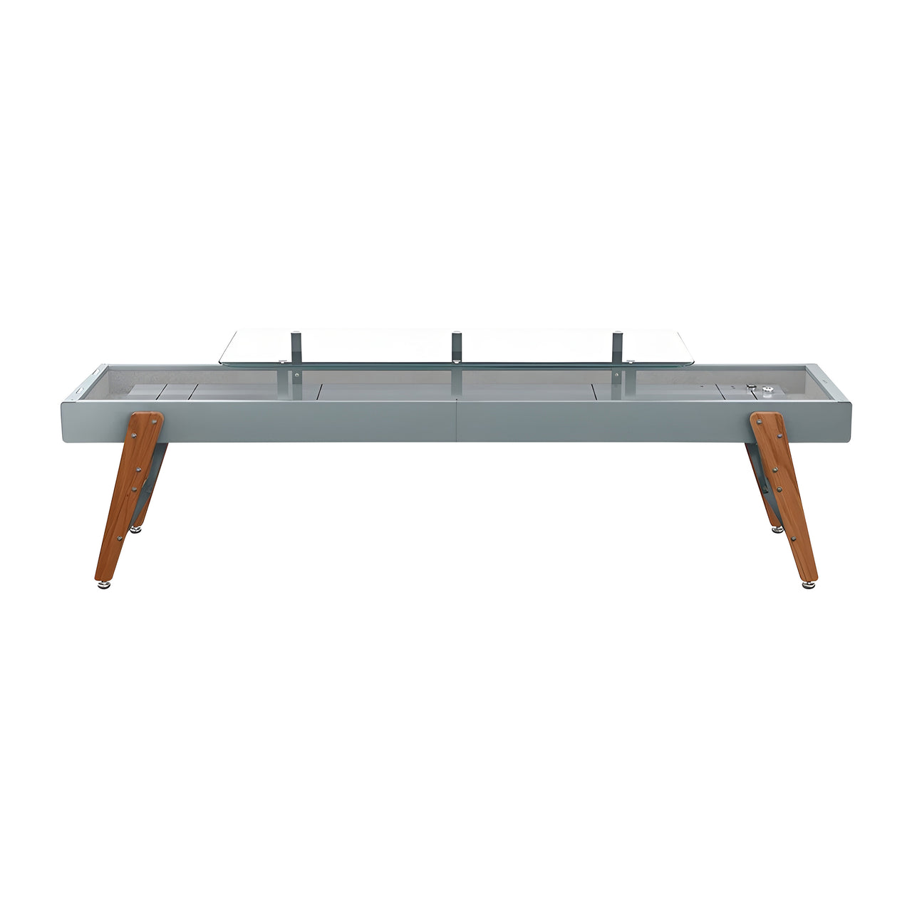 Track Dining Shuffleboard: 12 Feet + Window Grey + Snow Lining