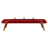 Track Dining Shuffleboard: 14 Feet + Bordeaux + Burgundy Lining