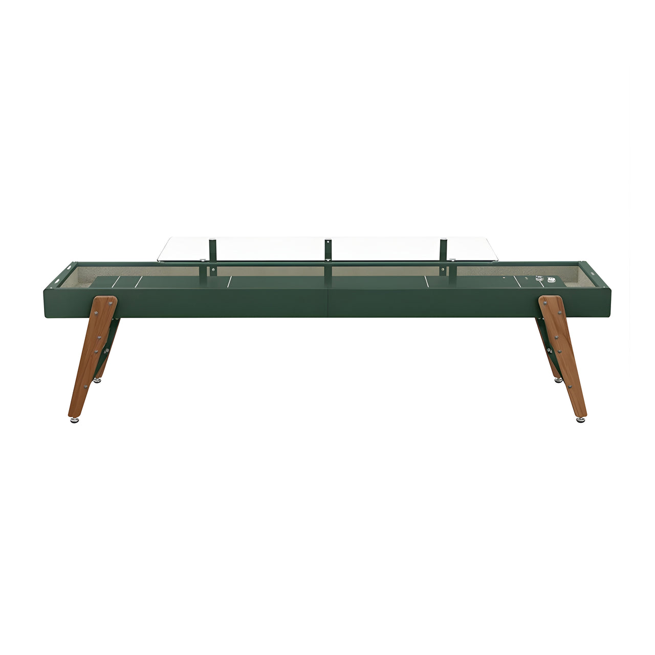 Track Dining Shuffleboard: 12 Feet + Nordic Green + Sage Tea Lining