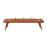 Track Dining Shuffleboard: 12 Feet + Terracotta + Clay Lining