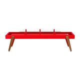 Track Dining Shuffleboard: 12 Feet + Traffic Red + Burgundy Lining