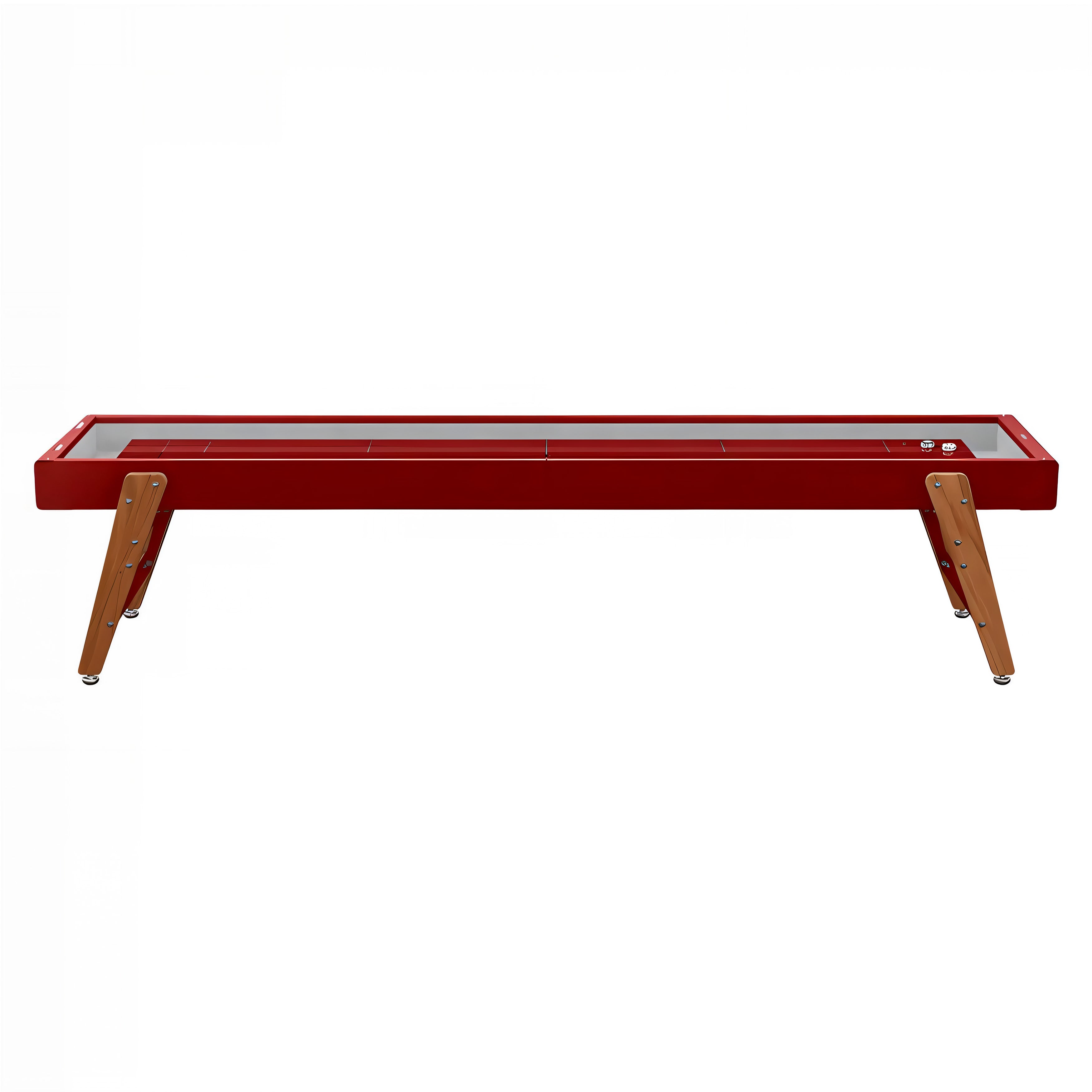 Track Shuffleboard: 14 Feet + Bordeaux + Burgundy Lining