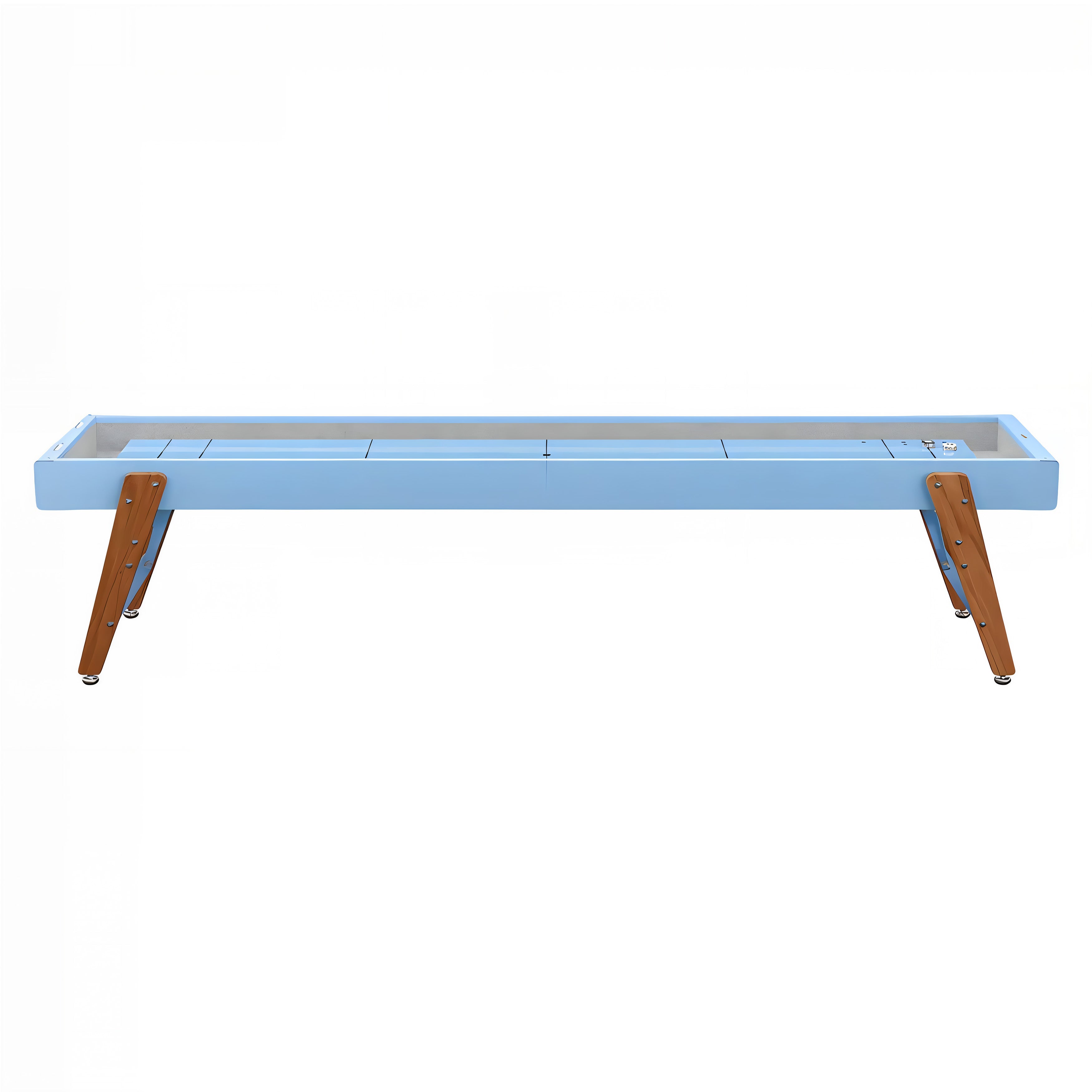 Track Shuffleboard: 14 Feet + Cool Blue + Snow Lining