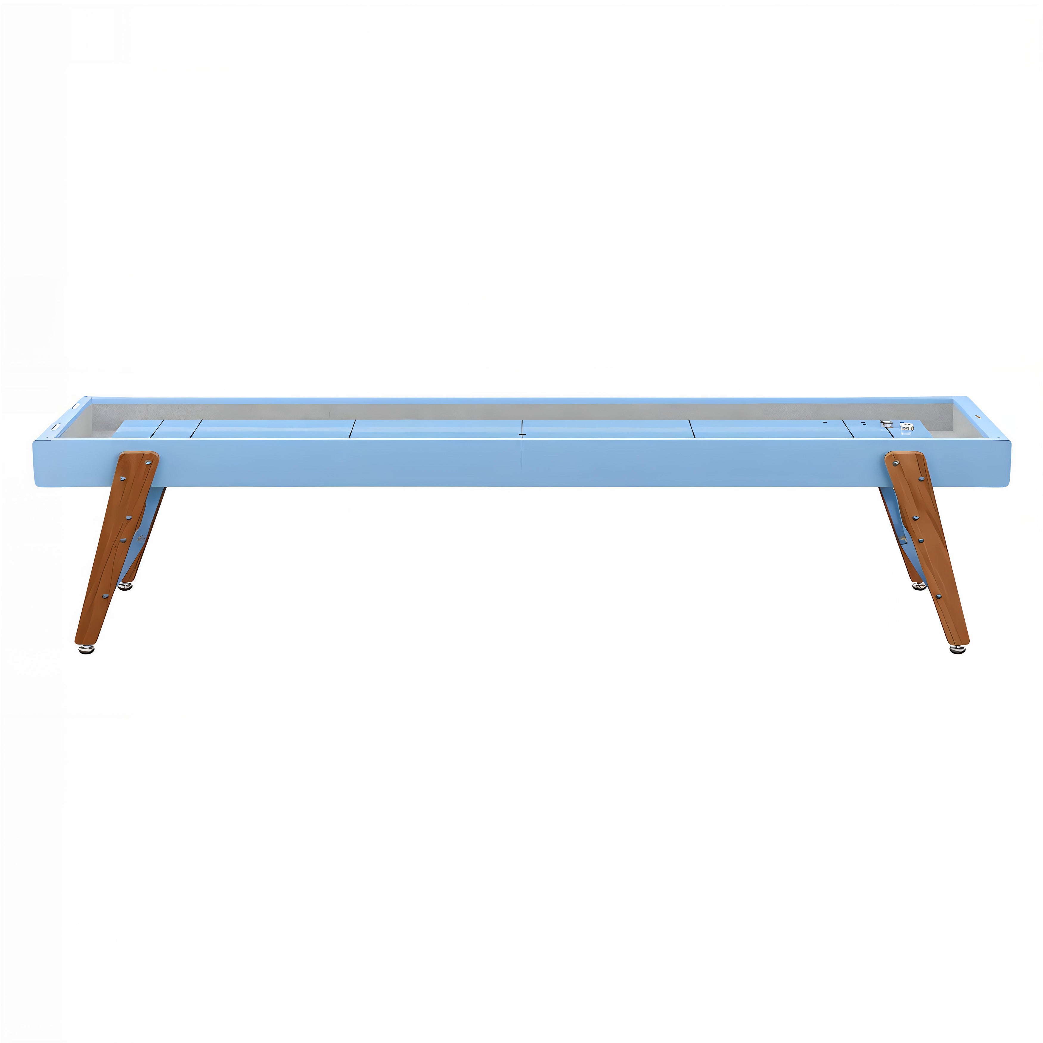 Track Shuffleboard: 14 Feet + Cool Blue + Snow Lining