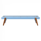 Track Shuffleboard: 14 Feet + Cool Blue + Snow Lining