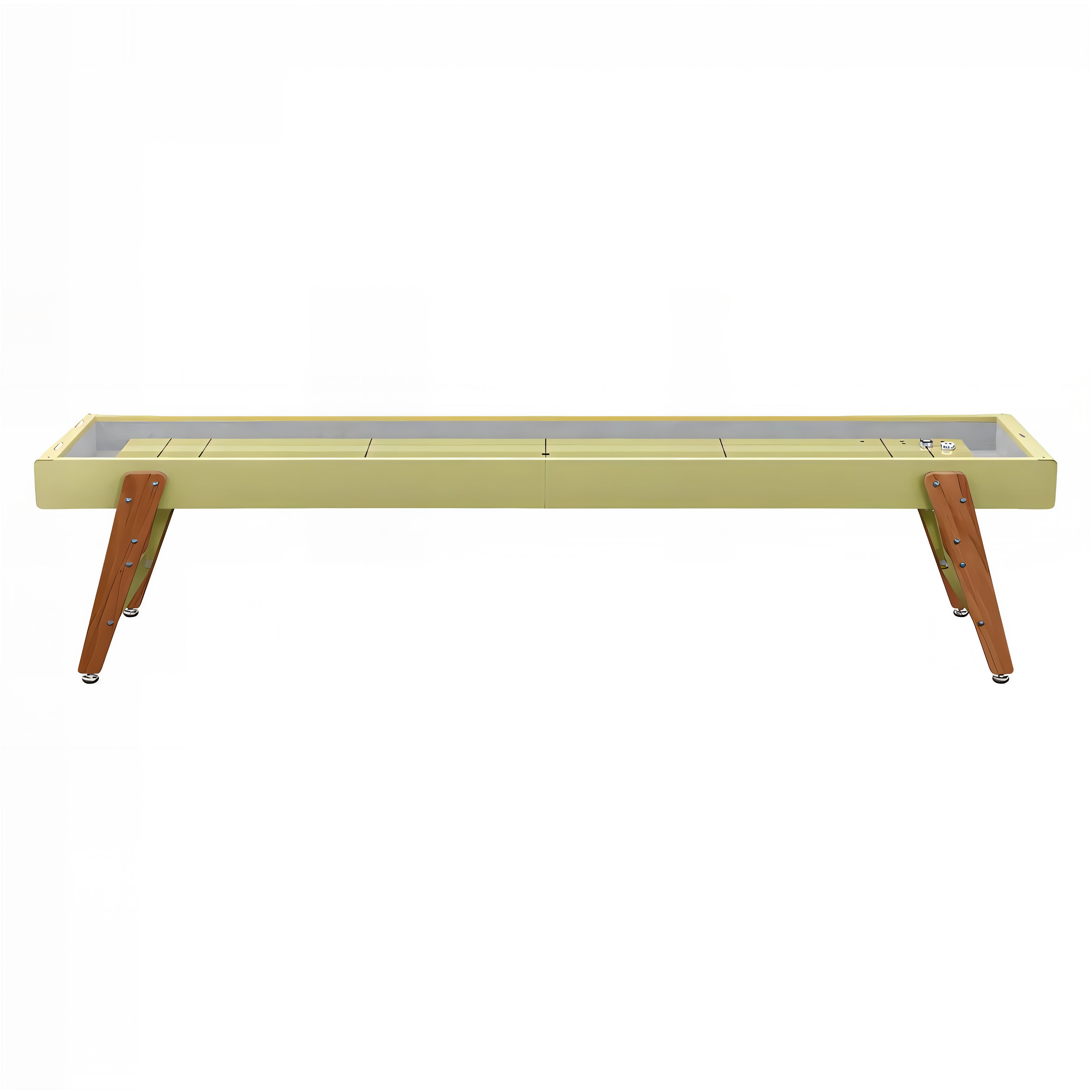 Track Shuffleboard: 14 Feet + Green Beige + Snow Lining