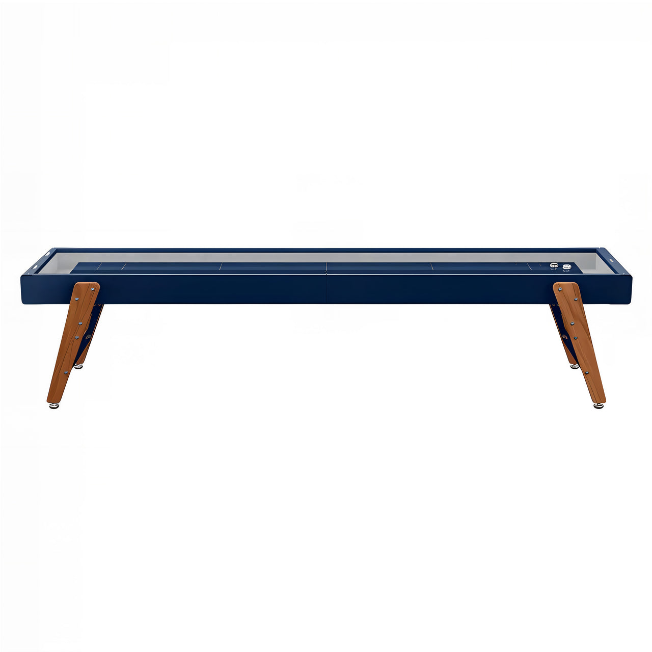 Track Shuffleboard: 14 Feet + Steel Blue + Sky Lining