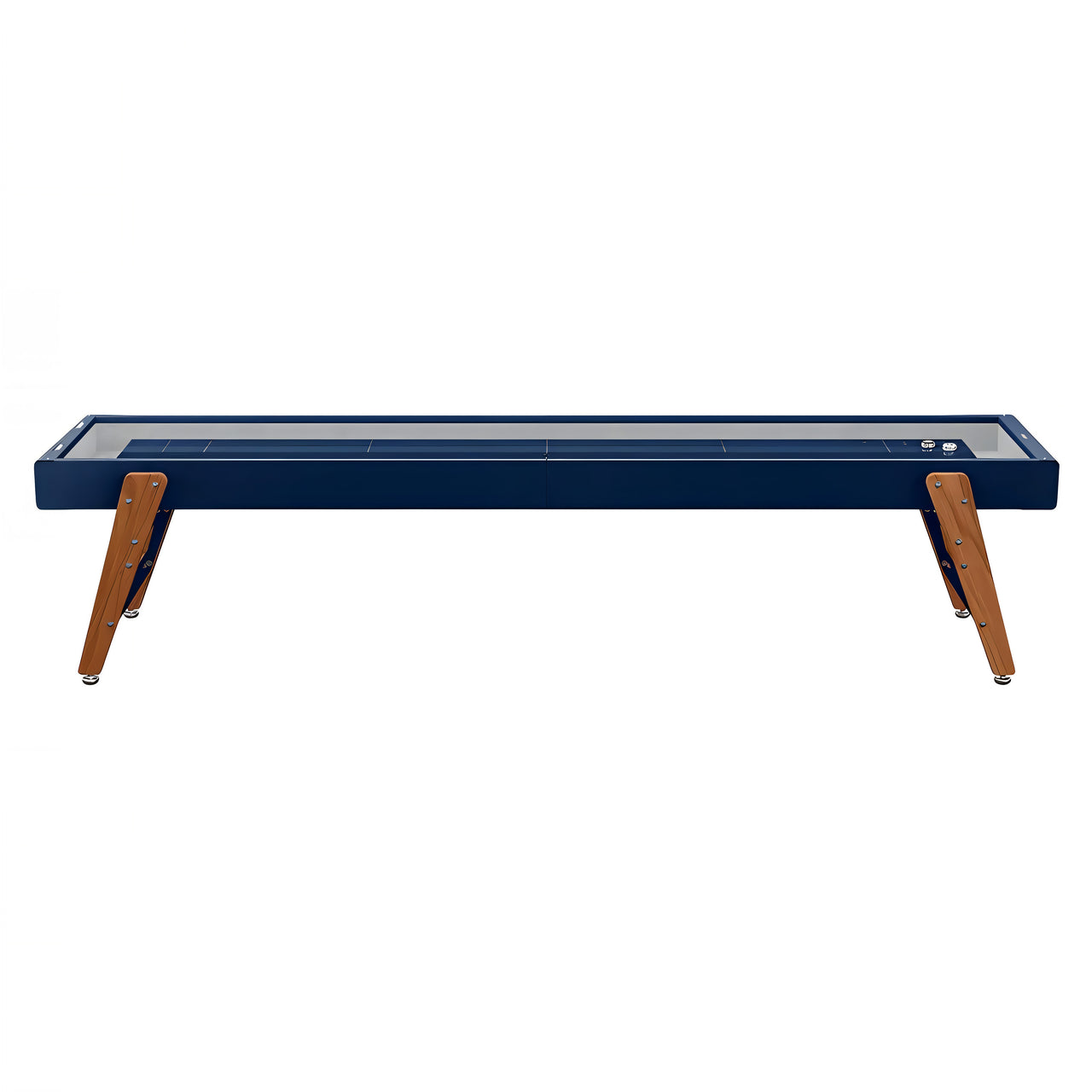 Track Shuffleboard: 14 Feet + Steel Blue + Sky Lining