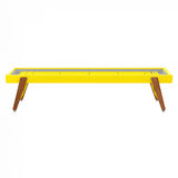 Track Shuffleboard: 14 Feet + Sulfur Yellow + Snow Lining