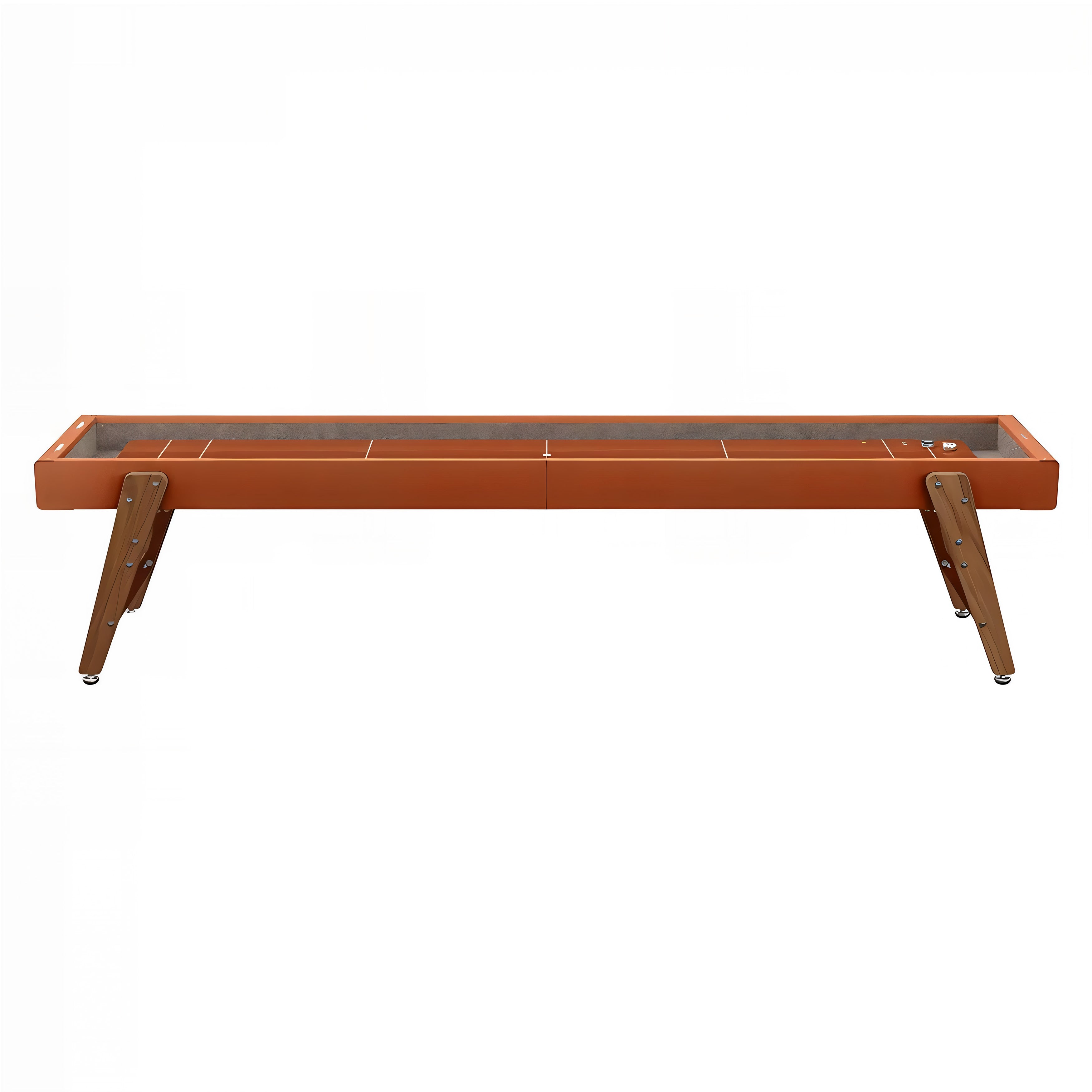 Track Shuffleboard: 14 Feet + Terracotta + Clay Lining 