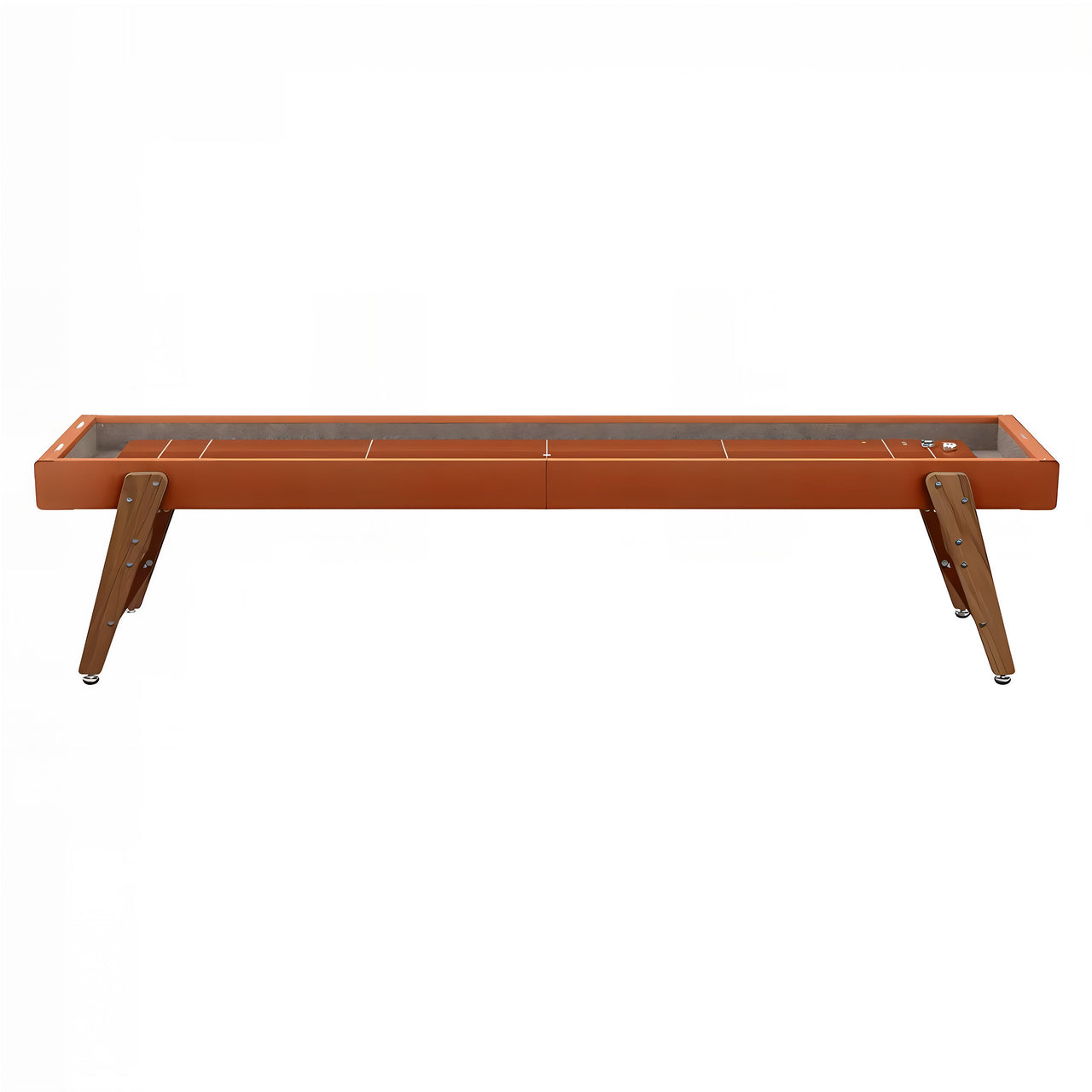 Track Shuffleboard: 14 Feet + Terracotta + Clay Lining 