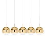 Mirror Ball 25 cm Linear Pendant System: Gold