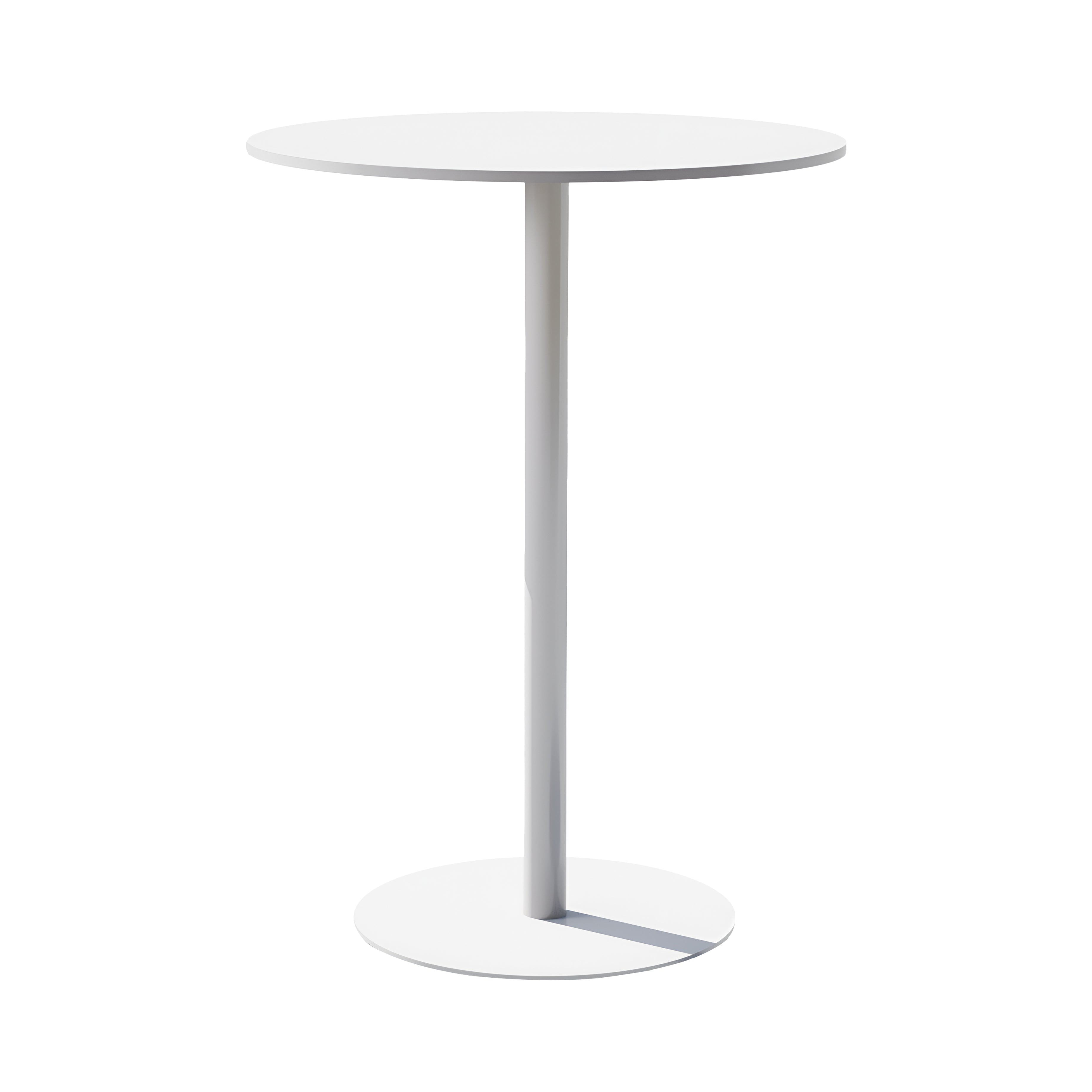 Simple Bar Table: Round + White
