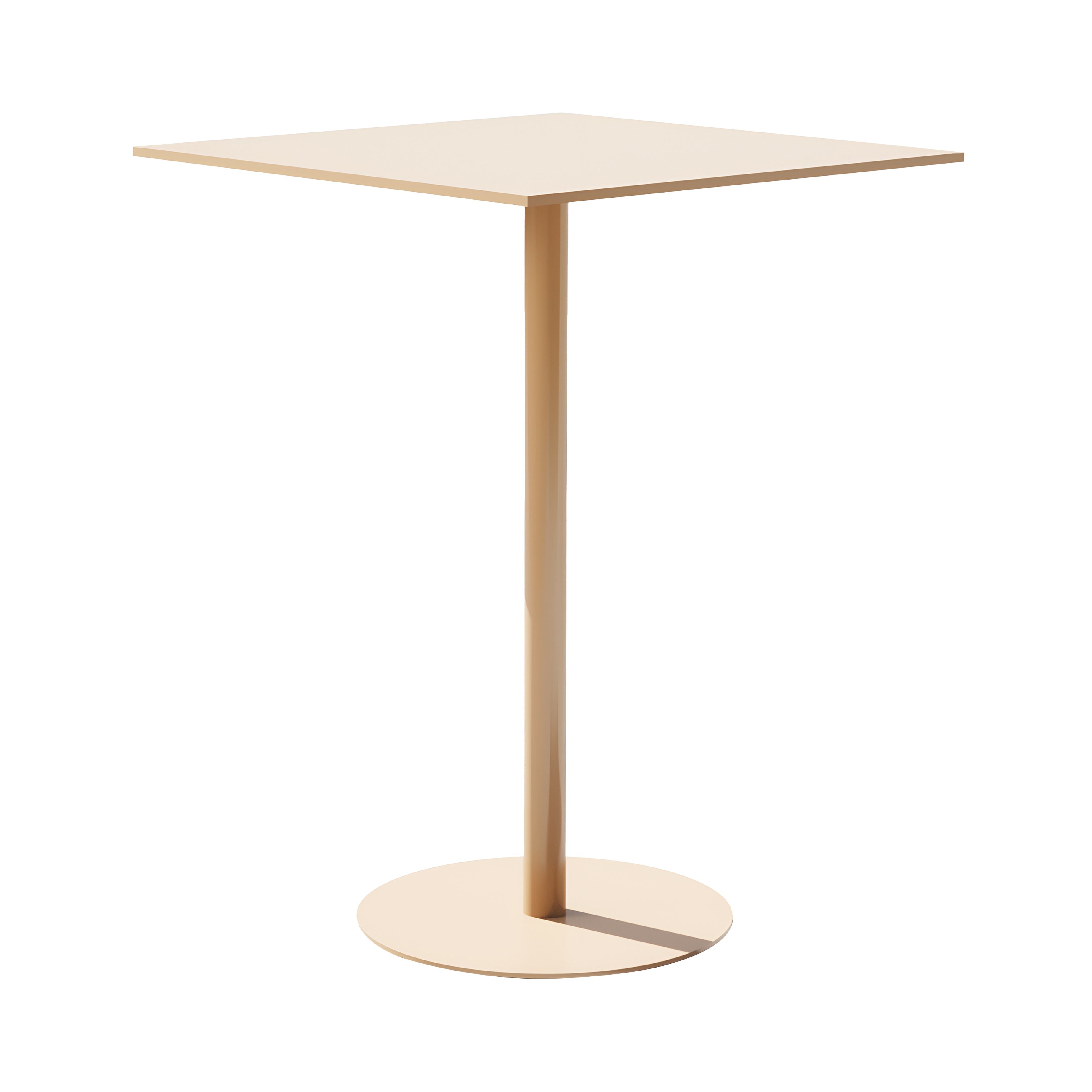 Simple Bar Table: Square + Tan