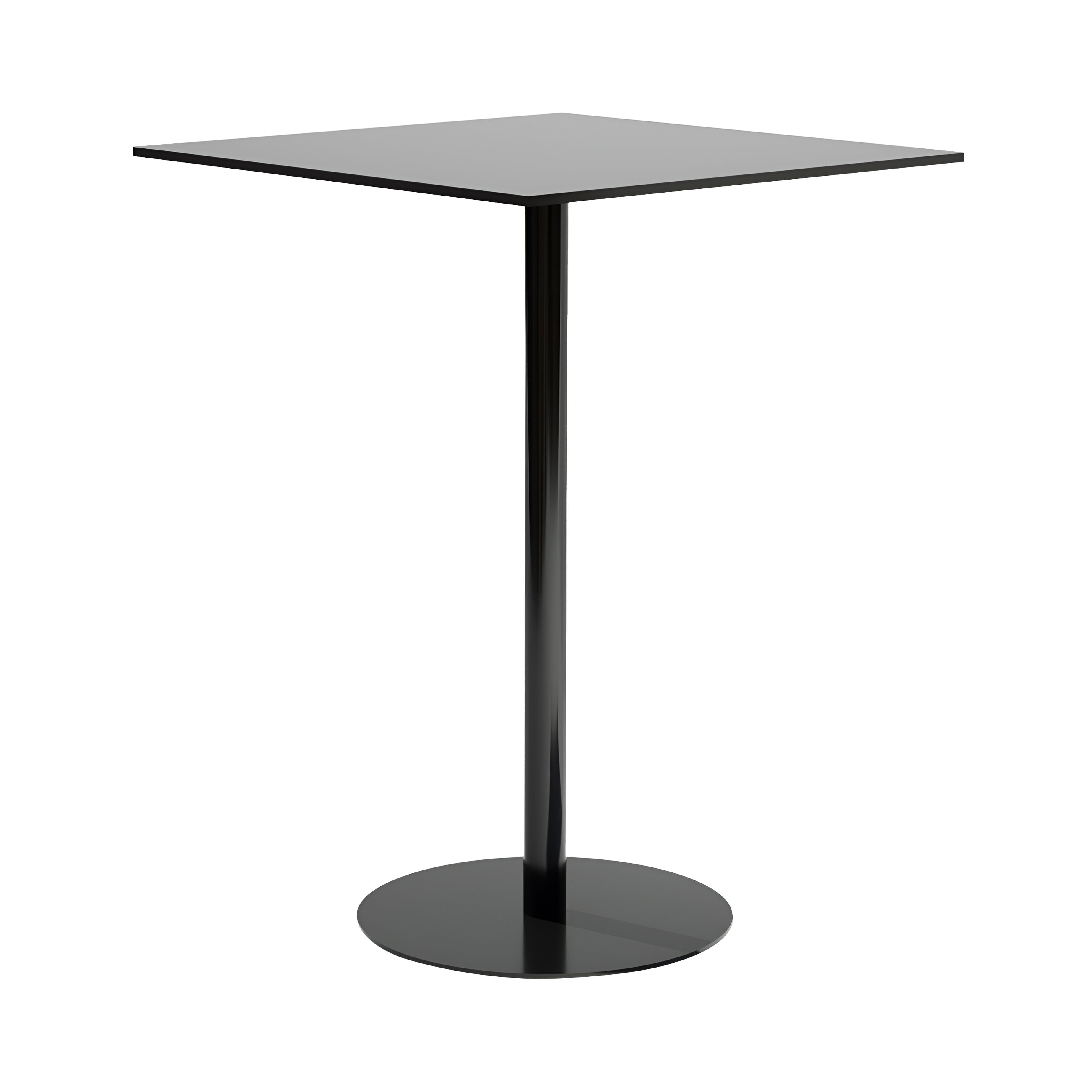 Simple Bar Table: Square + Black