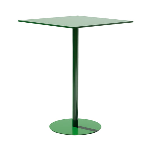 Pedestal Bar Table: Square + Green