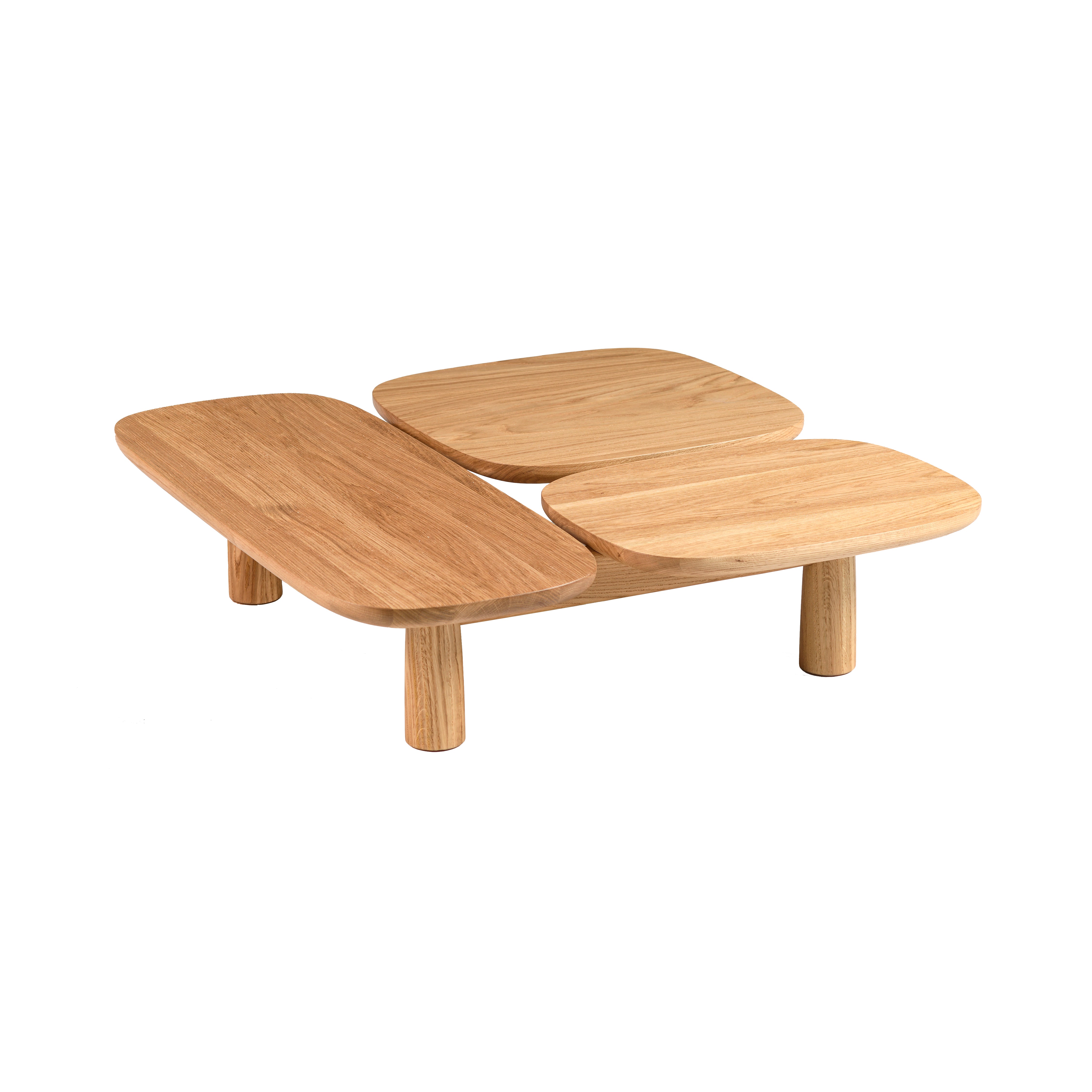 Sinya Coffee Table: 3 + Oiled Oak