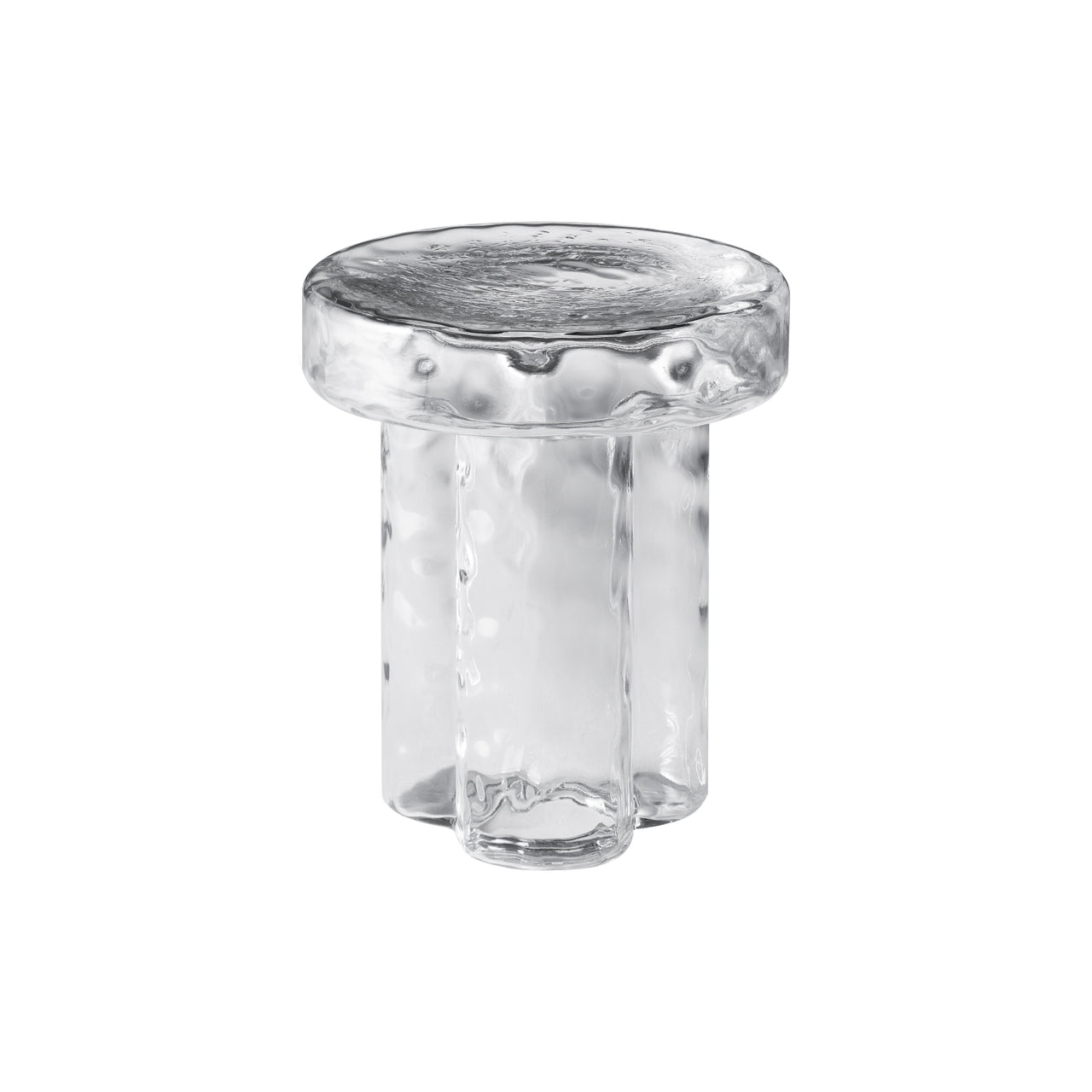 Soda Coffee + Side Table: Side Table + Transparent Iced Glass