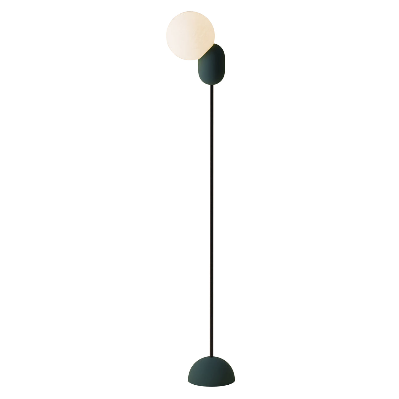 Cantilever Floor Light: Spruce + Black