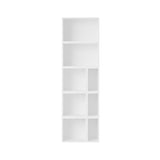 Stacked Storage System: Bookcase - Quick Ship + Configuration 7 + White