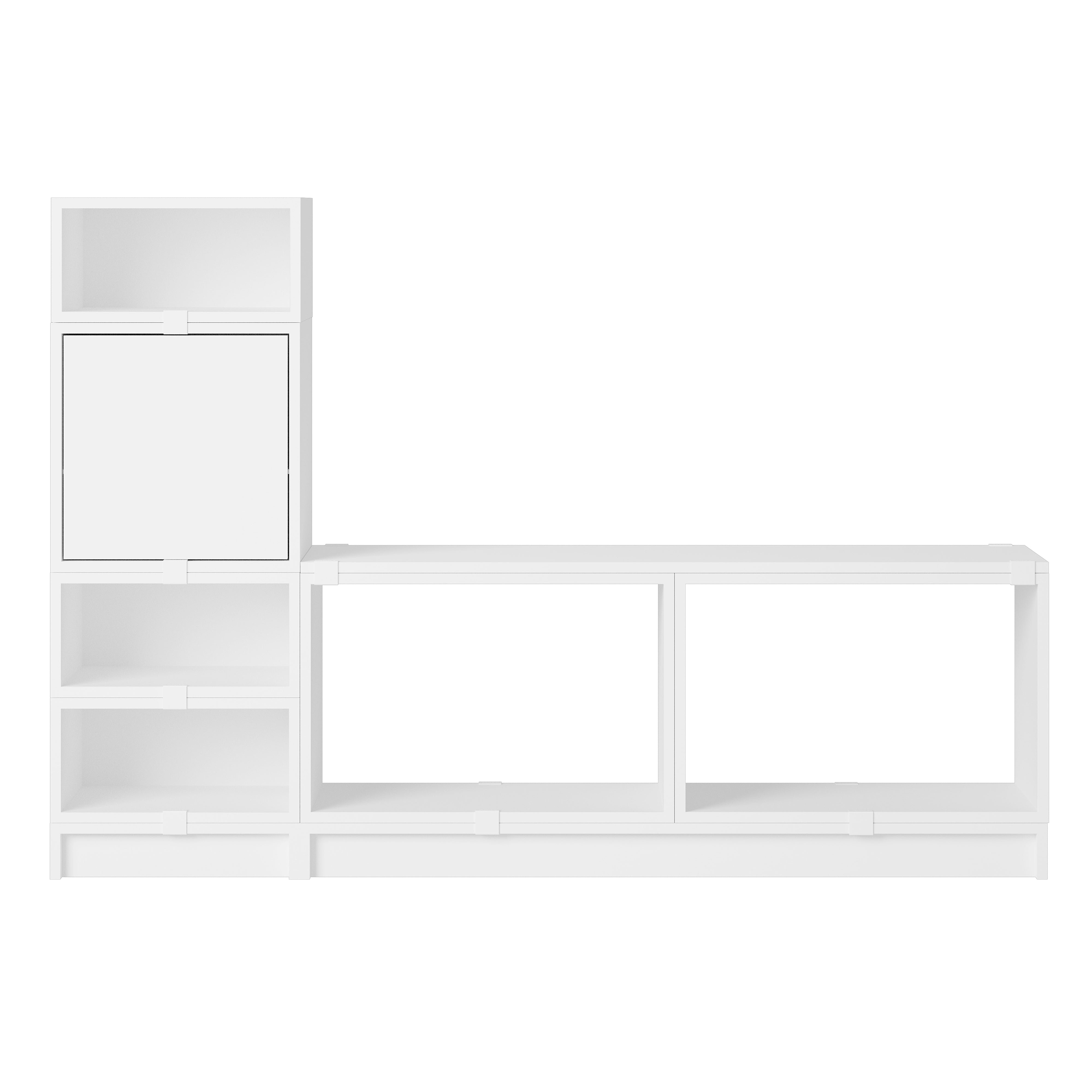 Stacked Storage System: Hallway + Configuration 1 + White