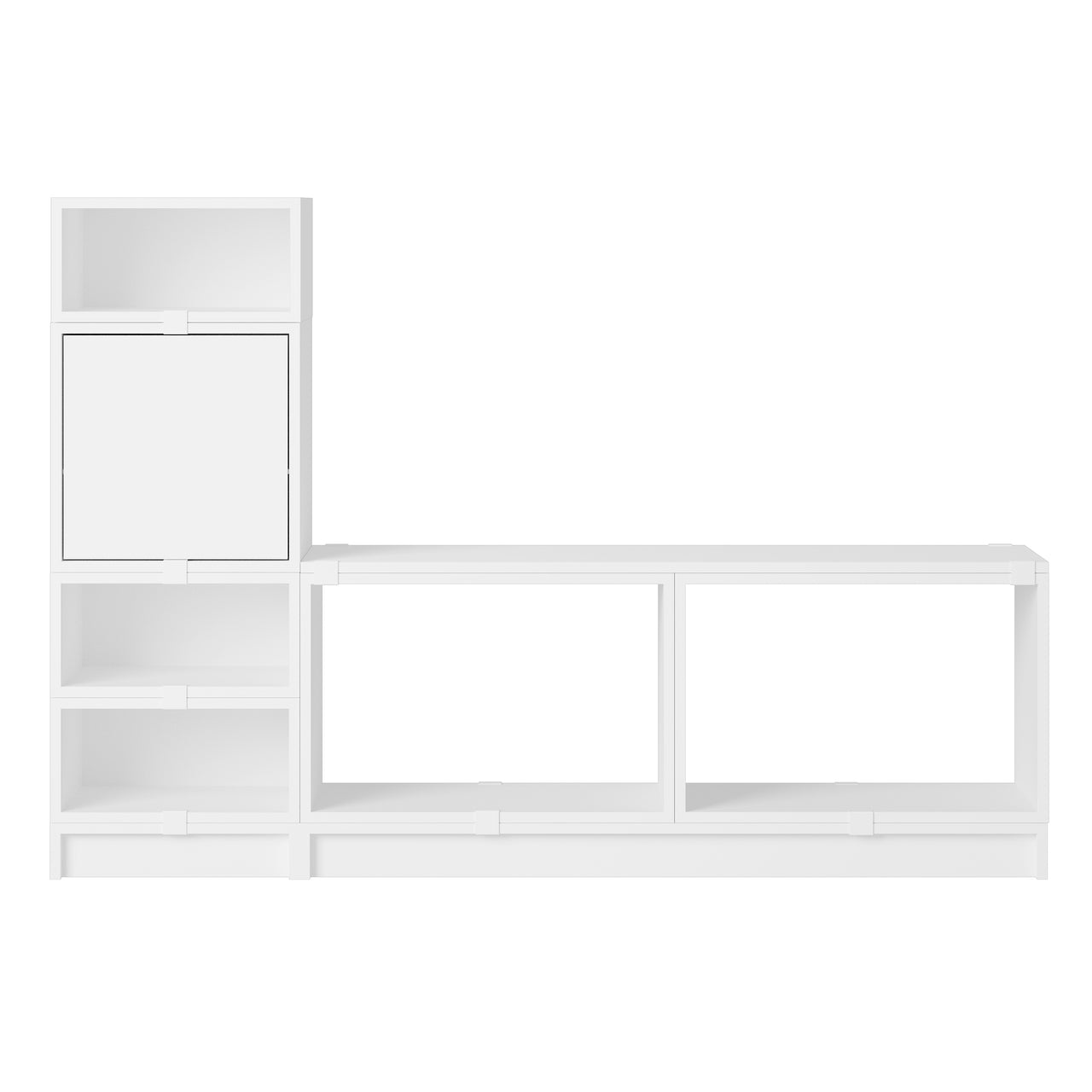 Stacked Storage System: Hallway + Configuration 1 + White