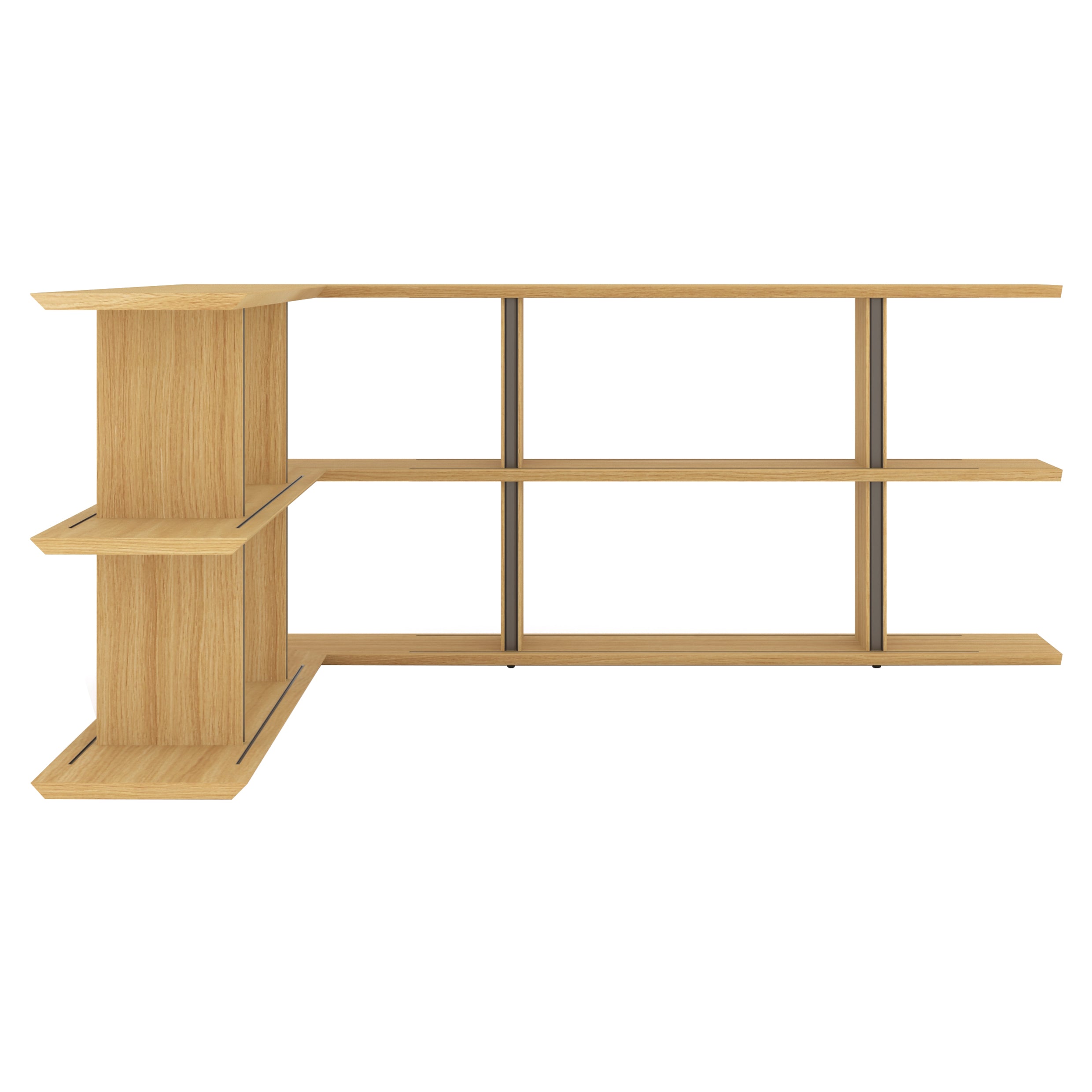 Stockholm Shelf: Composition 8 + Super-Matt Oak + Anodized Aluminum Bronze