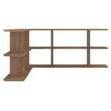 Stockholm Shelf: Composition 8 + Walnut Stained Walnut + Anodized Aluminum Bronze